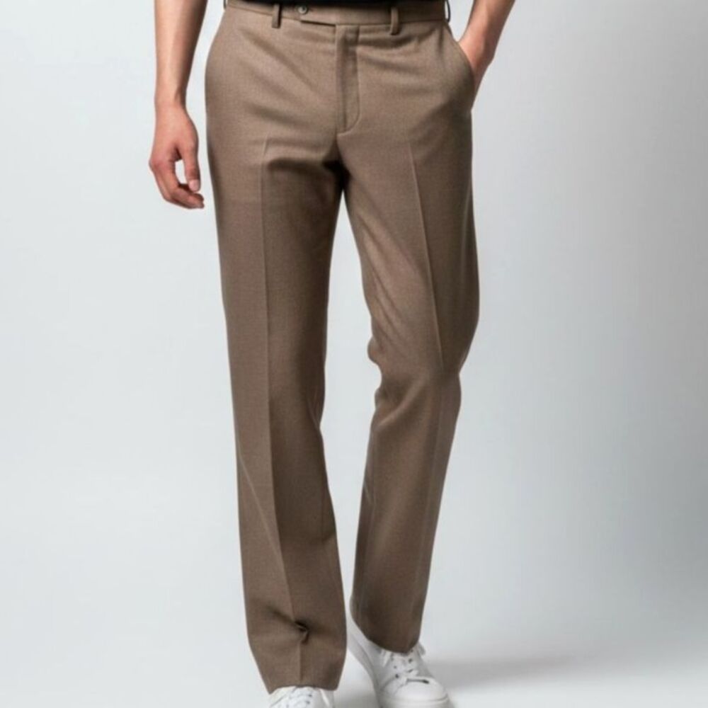 Tom James Executive Collection Tan Dress Pants Mens Size ~ 40x27 Tailored USA